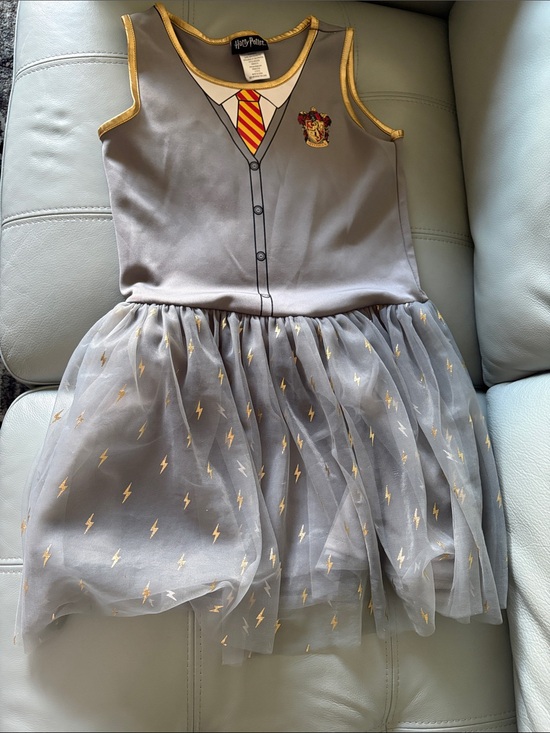 Wizarding World Of Harry Potter Other - Harry Potter Gryffindor Gray & Gold Tulle Kids Costume Dress
